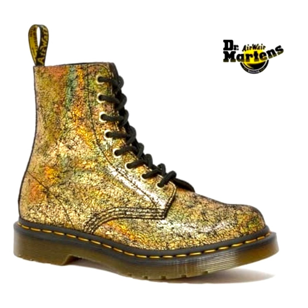 Dr. Martens 1460 PASCAL METALLIC LEATHER BOOTS, 7